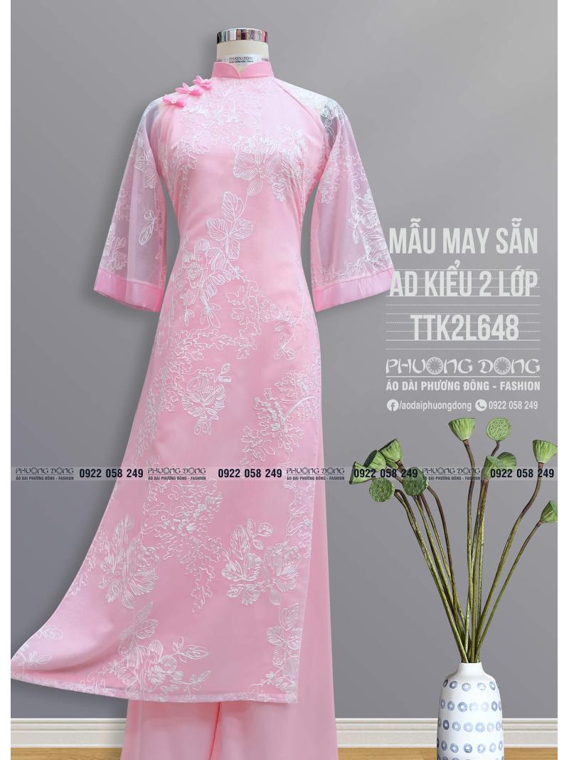 Áo Dài Phom Trẻ 2 Lớp 4 Tà TTK2L648